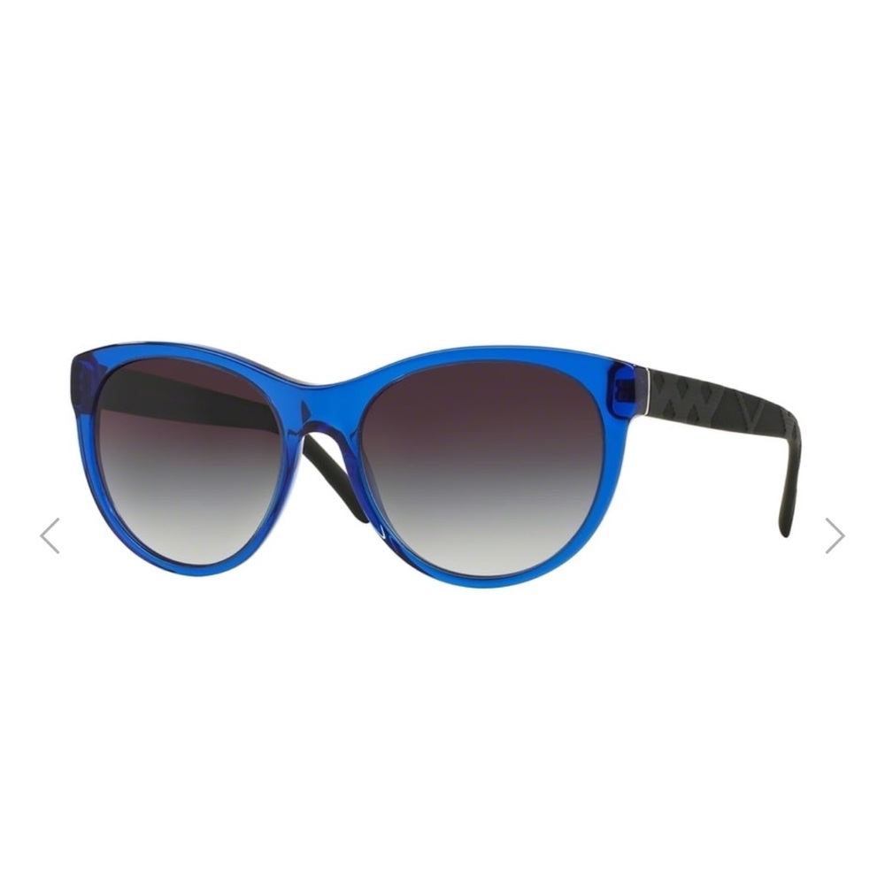 NWOT [Burberry] Women’s Oversized Sunglasses Blue/Black BE4182 3492/87 with Case